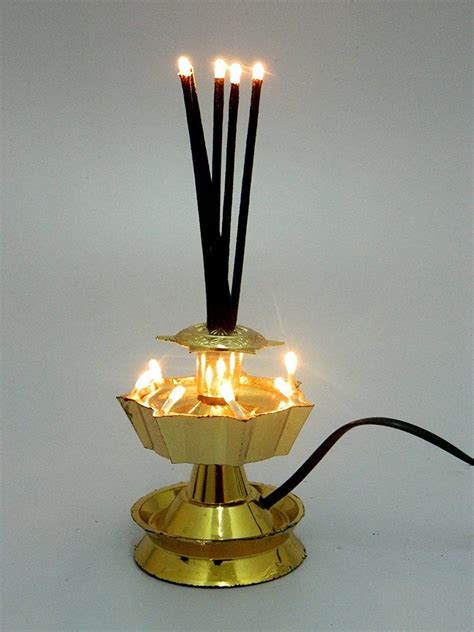 Buy Homenique Agarbatti Led Diya Light for Home Decoration and Festival ...