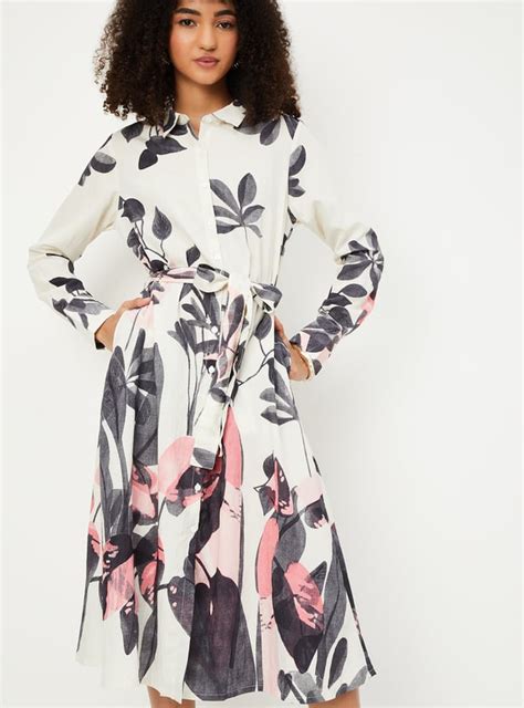 Buy Women Floral Printed Shirt Dress Online at just Rs. 999.0 ...