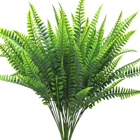 Buy Bird Fiy 4Pcs Artificial Boston Fern Bush Plant Shrubs Greenery ...