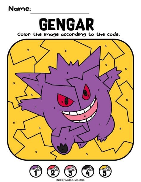 Image result for Pokemon Color by Number Coloring Pages
