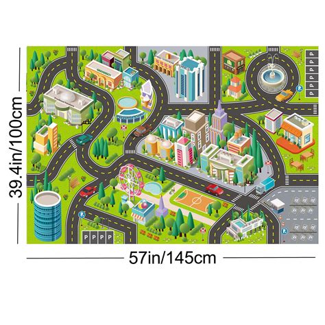 Buy VANTIYAUS City Playmat,Educational Carpet Playmat, Activity Playmat ...