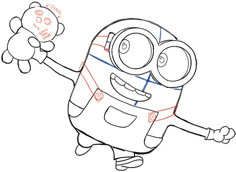 How to Draw Bob the Minion with a Teddy Bear from The Minions Movie ...