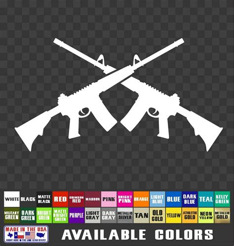 Crossed M16 Silhouette