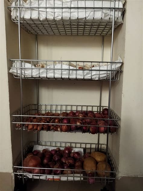 ZINBELL Wrolavi® Stainless Steel Basket With Wheels For Vegetable ...