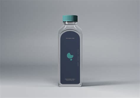 Clear Healthy Drink Bottle Mockup | Free Mockup World