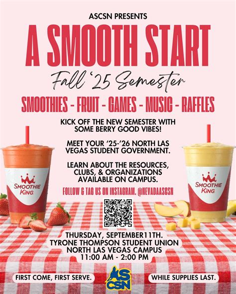 A Smooth Start - A Fall 2025 Semester Event! - College of Southern Nevada