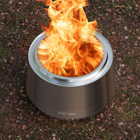 Amazon.com : EAST OAK Fuoco Smokeless Fire Pit 21'' for Patio and ...