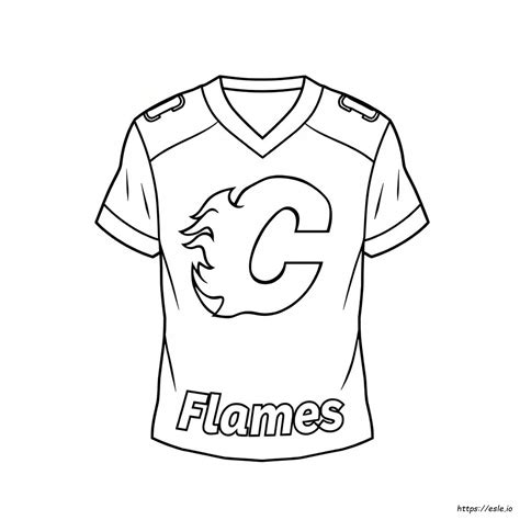 Coloriage Logo Flames De Calgary