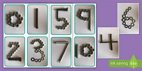 Loose Parts Numbers 0–10 Flashcards | Twinkl | EYFS