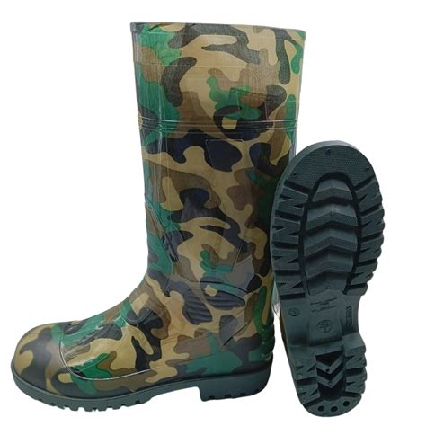 Fortune Army Print 15 Inch Gumboot (Size 6) | Gum Boots for Men ...