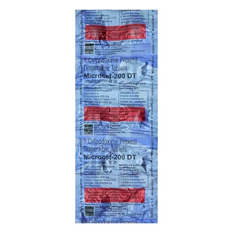 Microcef-200 DT Tablet | Uses, Side Effects, Price | Apollo Pharmacy