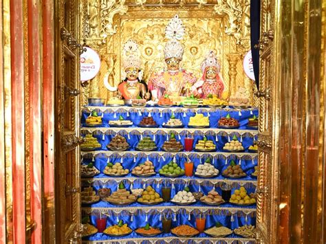 Abhishek-Annakoot endowed in Vadtaldham, the shrine of Sri Swaminarayan ...