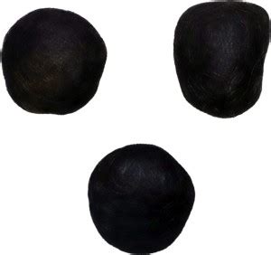 LAMAZI Round Small Size Puff Making Bun/Black Sponge Natural And ...
