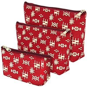 NISUN Small Canvas Set of 3 Multipurpose Travel Pouch, Pouch for ...