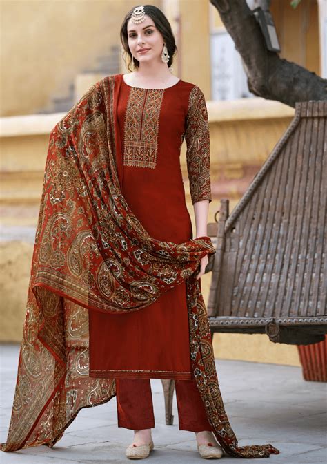 Vaani Pure Viscose Rayon Printed Dress Material | Belliza