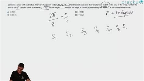 [Video] Consider a circle with unit radius. There are 7 adjacent ...