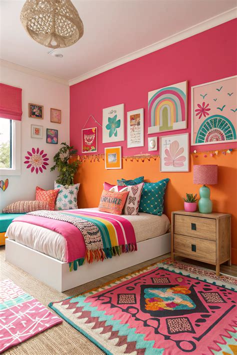 Teen bedroom ideas for Stylish Sleepovers | Colorful room decor, Bright ...
