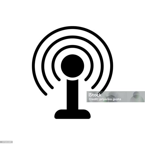 Transmit Signal Stock Illustration - Download Image Now - Antenna ...