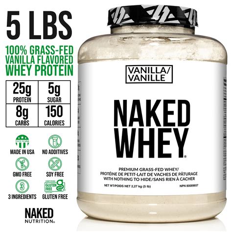 Vanilla Whey Protein Powder | Naked Vanilla Whey - 5LB – Naked ...