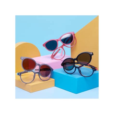 Blue Red Grey Solid Full Rim Rectangle Kids 5-8 yrs Hooper Switch on HP ...