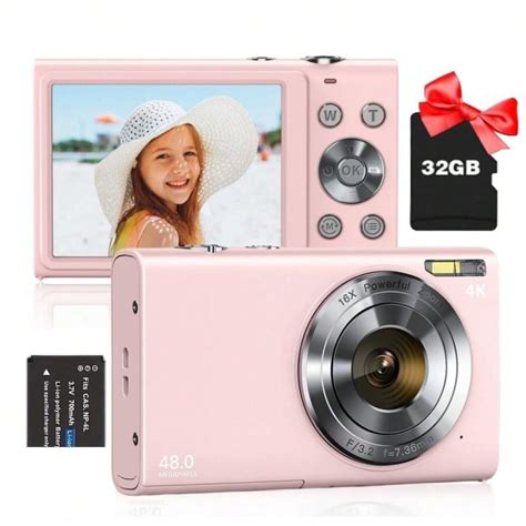 4K Digital Camera,Autofocus Vlogging Camera 48MP 16X Digital Zoom ...
