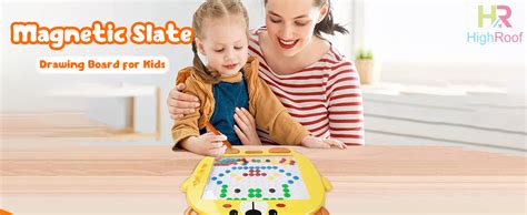 Buy HighRoof Plastic Magnetic Slate Magnetic Drawing Board for Kids ...