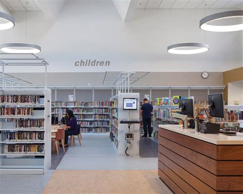 Interior view of the West Berkeley Public Library in Berkeley ...