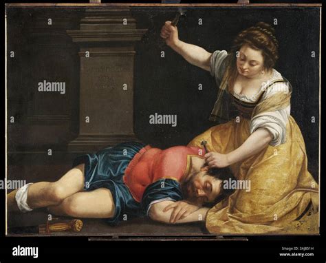 'Jael and Sisera' by Artemisia Gentileschi (1620) depicts the biblical ...
