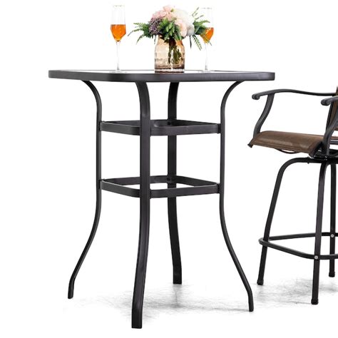 Nuu Garden Square Outdoor Bar Height Table 31.5-in W x 31.5-in L HB102 ...