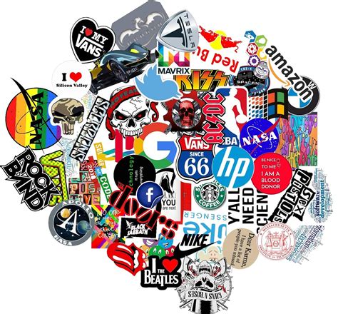 ELTON 3M Vinyl Sticker Pack [50-Pcs] Lovely Premium Technology ...