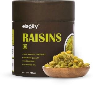 Elegity Seedless Raisins - Papertube Kishmish (100 gm)| Dried Grapes ...