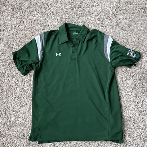 Under Armour Green Golf Polo M - Depop