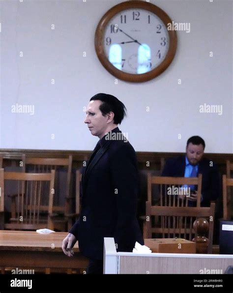 Musical artist Marilyn Manson, whose legal name is Brian Hugh Warner ...