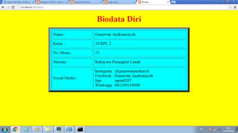 Image result for Code Python Biodata Dalam Bentuk Tabel