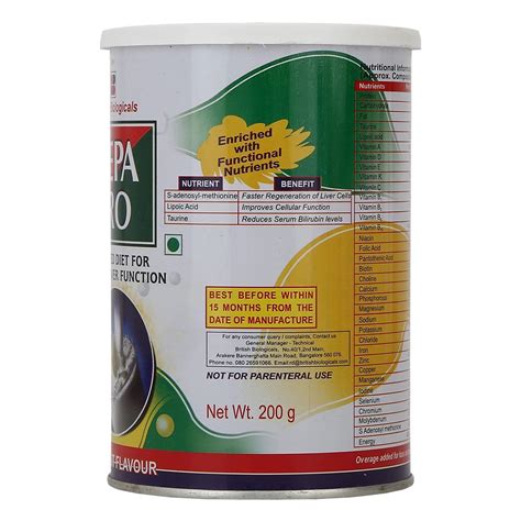 Buy Hepa Pro Mixed Fruit Flavour Powder, 200 gm Tin | 19 Minutes ...