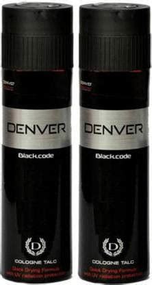 DENVER BLACK CODE COLOGNE TALC POWDER 300g EACH ( PACK OF 2 ) - Price ...