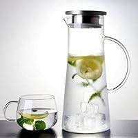 Buy Korona Aquatic Glass jug Pitcher with with lid iced Tea Pitcher ...