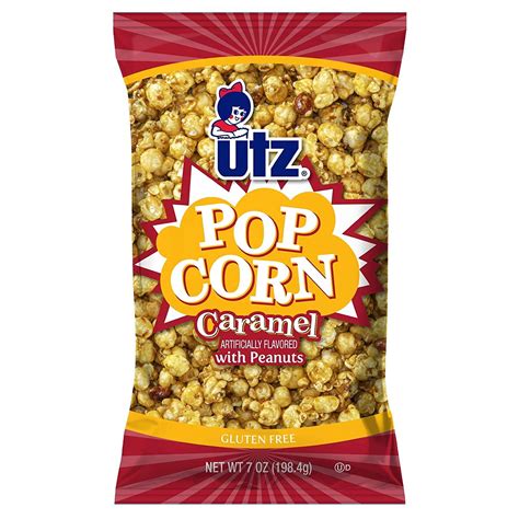 Utz Caramel Popcorn With Peanuts 7 oz. Bag (6 Bags) - Walmart.com