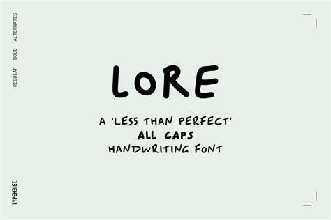 Lore Uppercase Font | TYPEHEIST Font Foundry