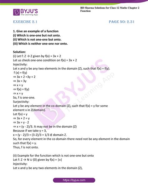 Image result for Alex Maths Class 12 Chapter 2 Exercise 2.1
