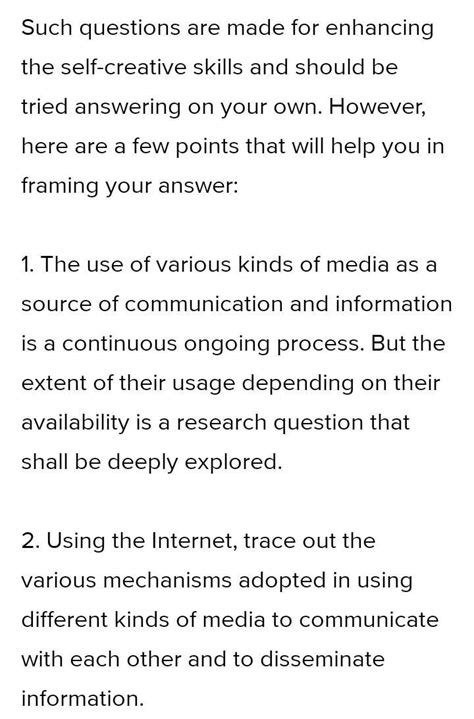 study of various media and techniques to the extent of their ...