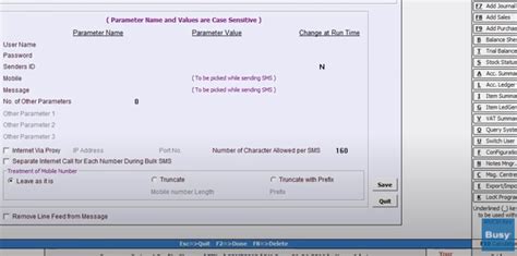 Integrate Bulk SMS Api with Busy Accounting Software | Busy Software ...