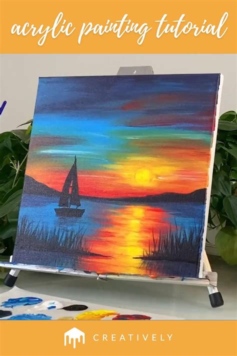 Acrylic Painting Sailing Boat Tutorials 的图像结果