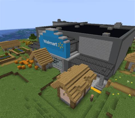 Image result for Minecraft Walmart Build