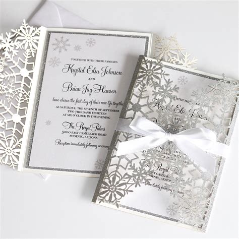 Unique Winter Wedding Invitations