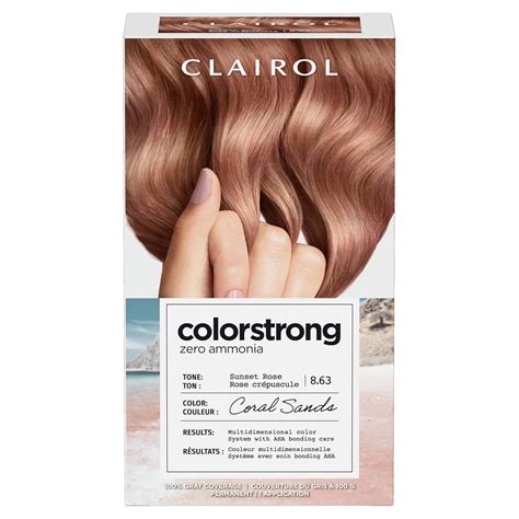 Amazon.com : Clairol ColorStrong Permanent Zero Ammonia Hair Dye, 8.63 ...