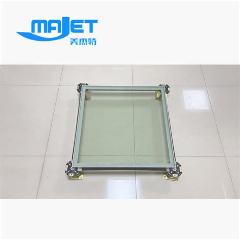 Changzhou Transparent Glass Raised Access Flooring Panel for Computer ...