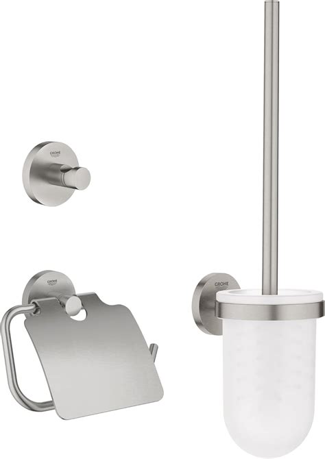 Buy GROHE Start QuickFix 3-in-1 Toilet Accessories Set (Toilet Roll ...