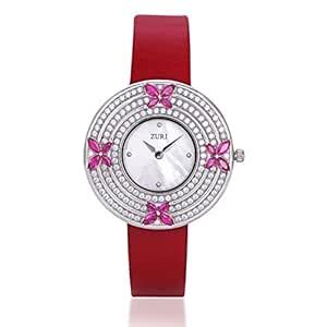 ZURI 925 Sterling Silver Round Shaped Watch for Women(Mother of Pearl ...
