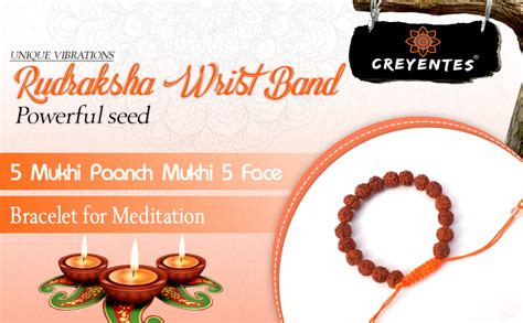 CREYENTES® Rudraksha Wrist Mala/Bracelet Meditation (Pack of 4 ...